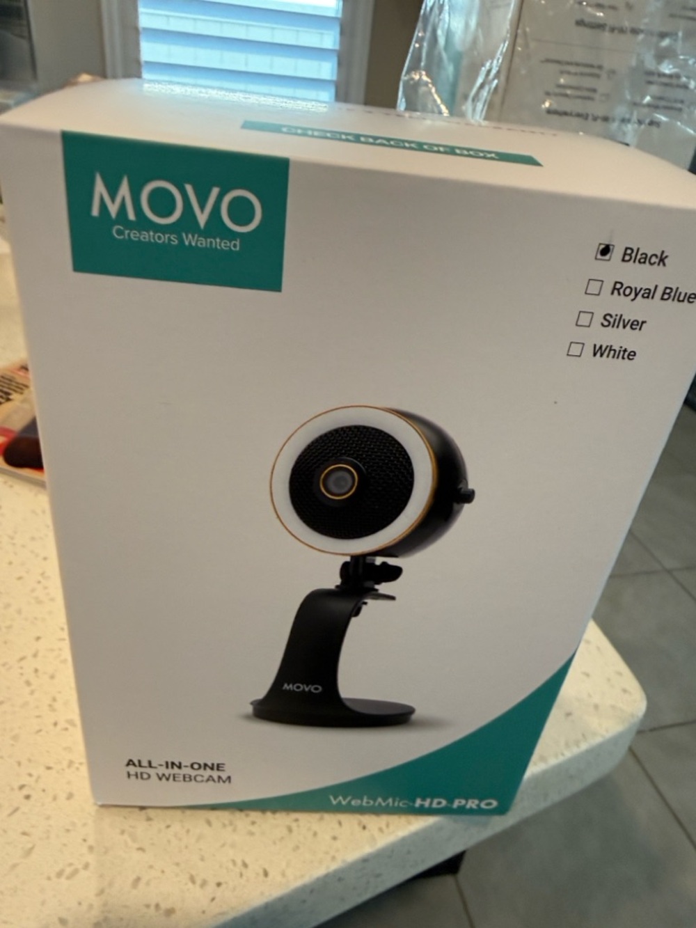 WebMic HD Pro - All-in-One Streaming Webcam, Microphone and LED Ring Light - Picture 8 of 10